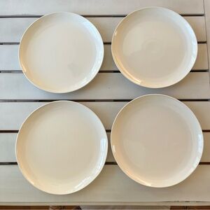 Crate & Barrel Cream Dinnerware Plates 10.5 inches